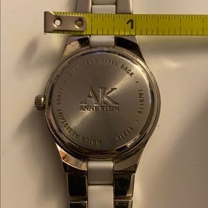 Anne Klein water 100 resistant white faced watch